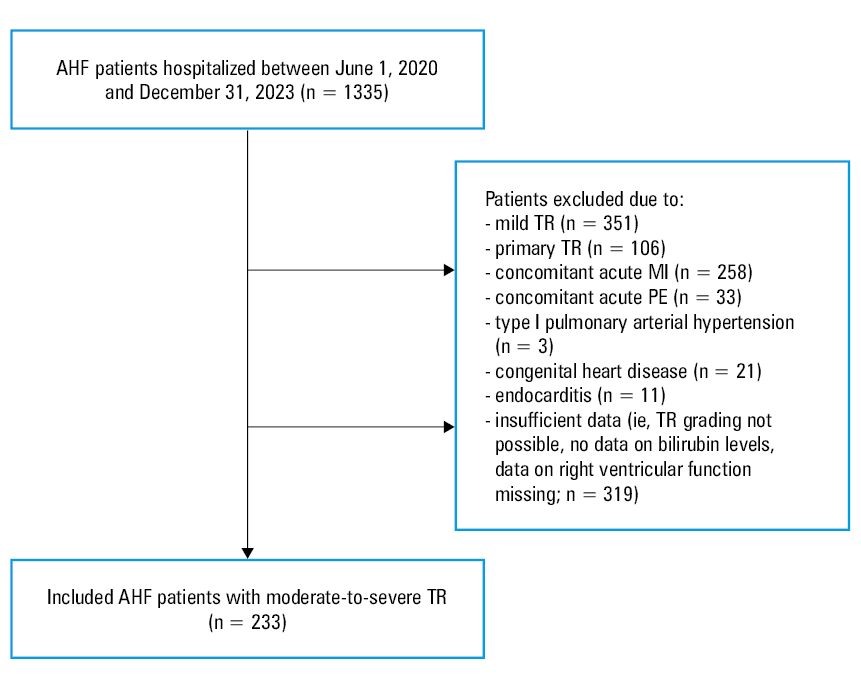 Distribution of median N-terminal pro–B-type natriuretic peptide (NT-proBNP) concentrations in the TRI-SCORE subgroups. Whiskers indicate the minimal and maximal values, boxes indicate the interquartile range, the line in the middle of each box represents the median, and asterisks represent outliers.